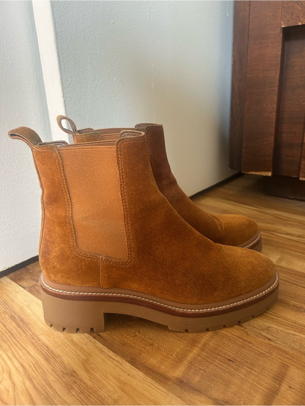 Tory Burch Suede Chelsea Boots